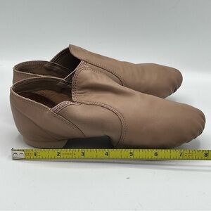 Capezio Tan Leather Slip-On Jazz/Lyrical Shoes